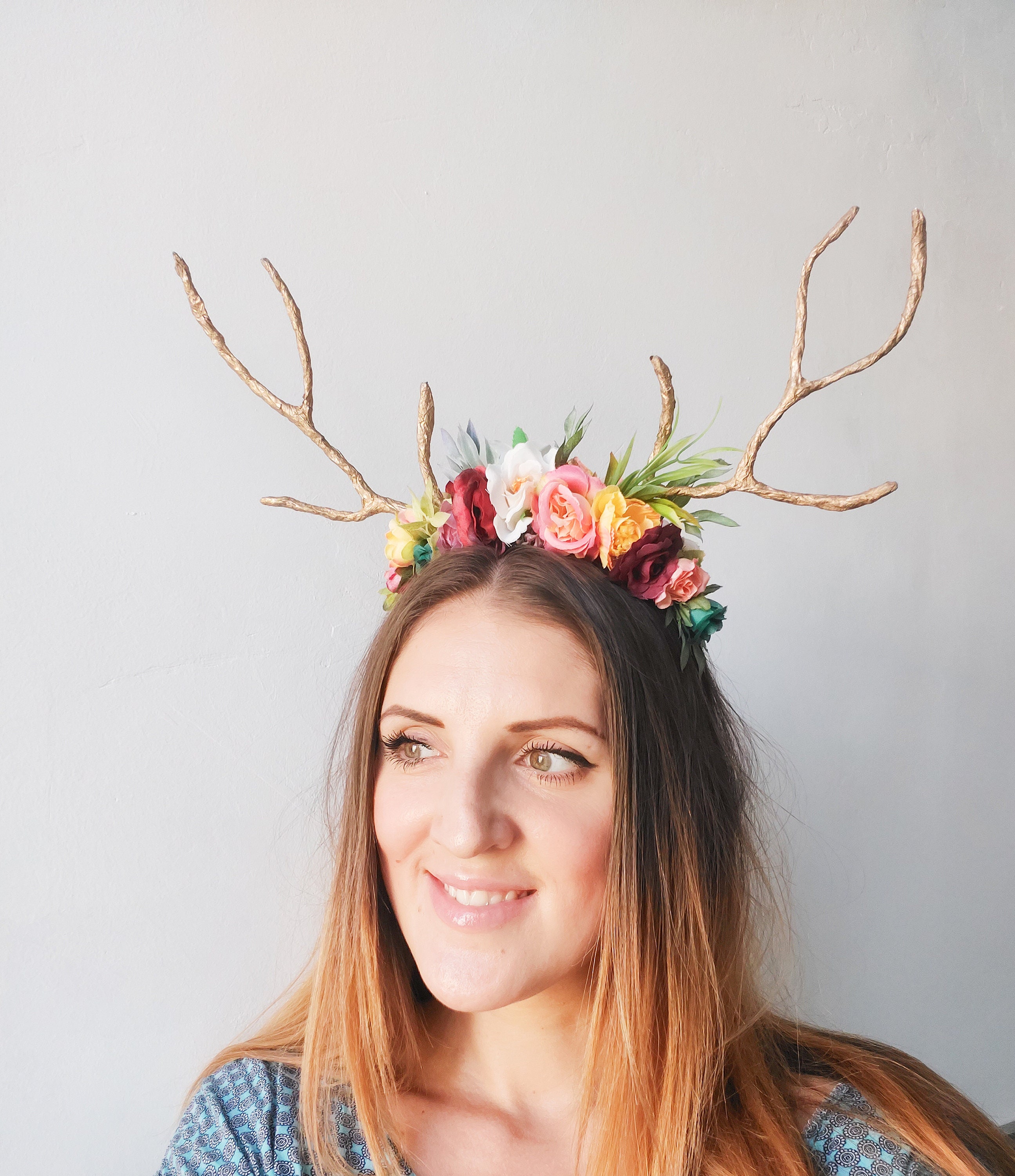 Deer Headband Deer Antlers Halloween Costume Headpiece | Etsy