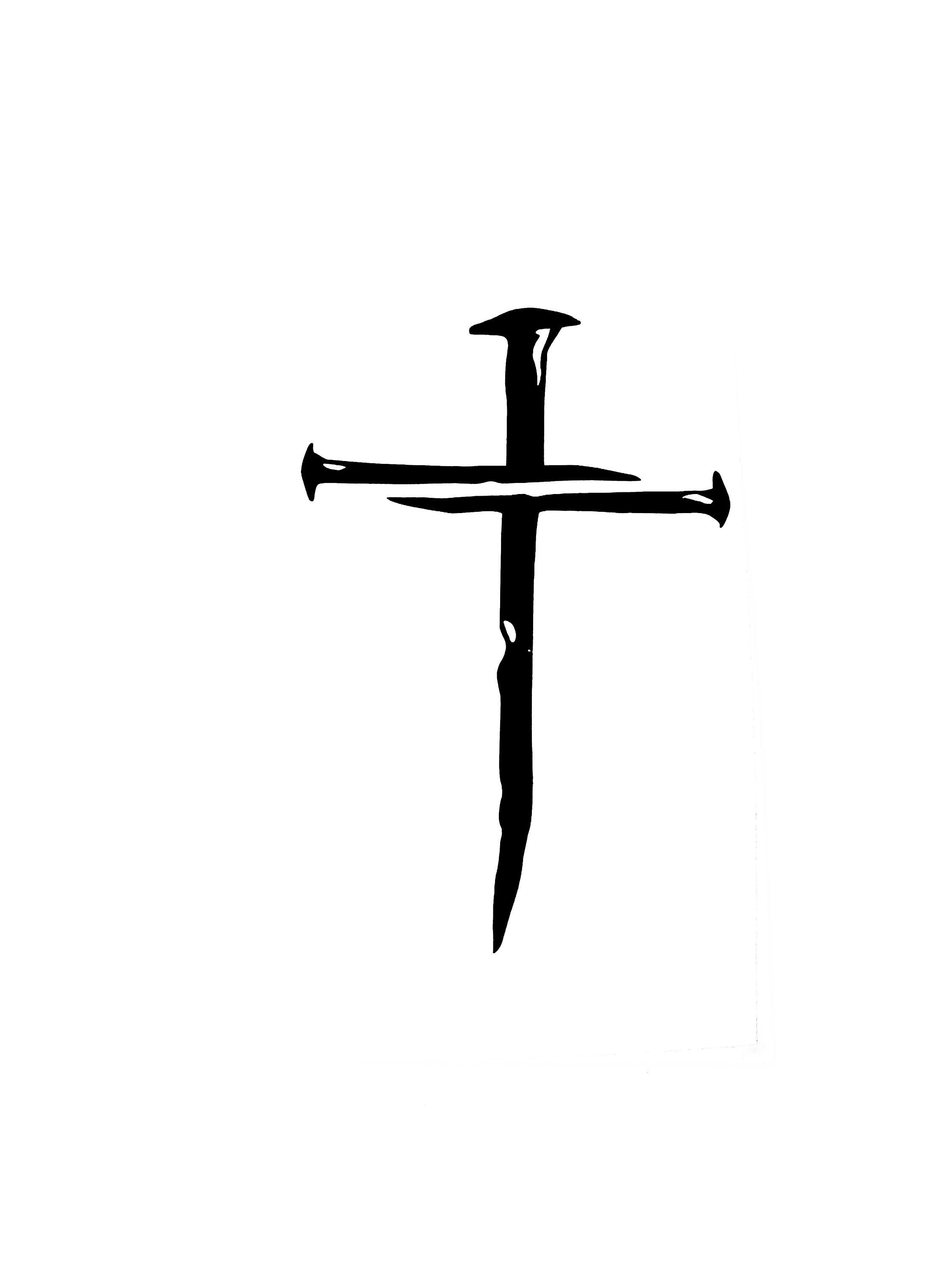 Three Nail Cross Decal Three Nail Cross Decal Stickers Etsy
