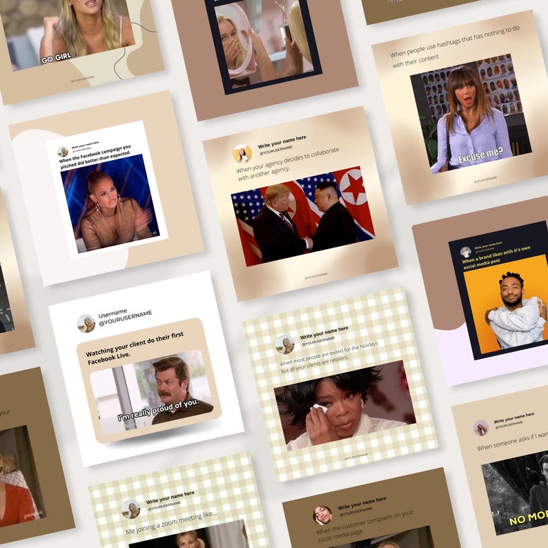 Marketing Memes for Instagram Post 100 Videos and Pictures. Engagement ...