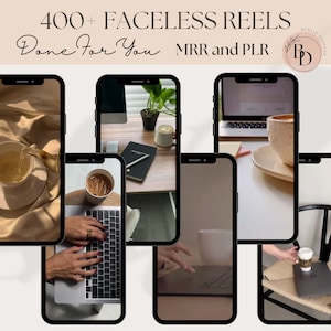 Faceless Reels For Social Media Reel Bundle 400+ Faceless Canva Template for Instagram Aesthetic Design Digital Done For You Video