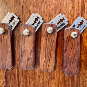 Handmade Wooden Sourdough Bread Dough Scoring Lame, Retractable - Honduran Rosewood!