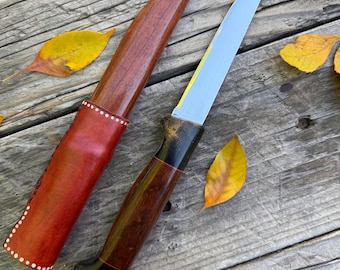 Cuchillo de deshuesar para cazar filetes de pesca Helle hecho a mano y personalizado