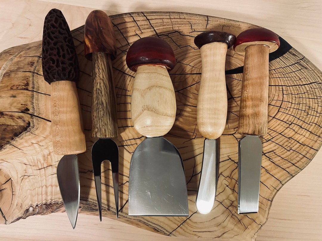 Cheese Knives Mushroom Handles Etsy