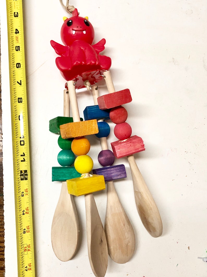 Wooden Spoon Parrot toy