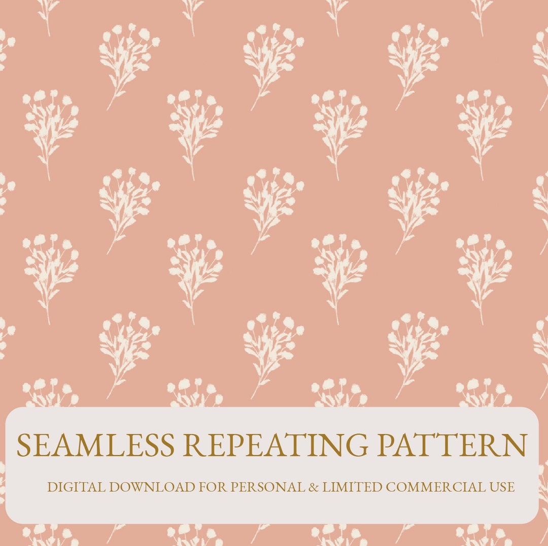 Floral Bouquet Pattern, Seamless Repeating Pattern, Digital Paper ...