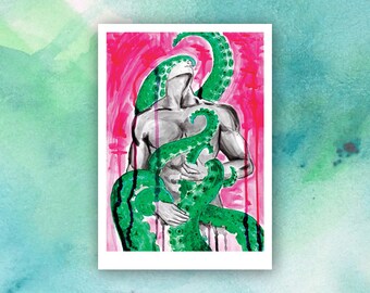 Love and Tentacles – A4 Print