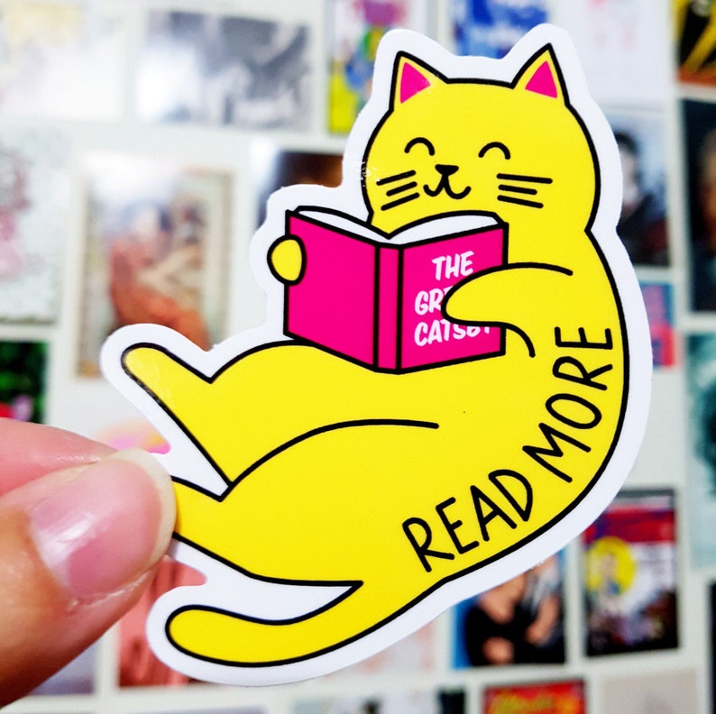 Read More Vinyl Sticker Cat Sticker image 1