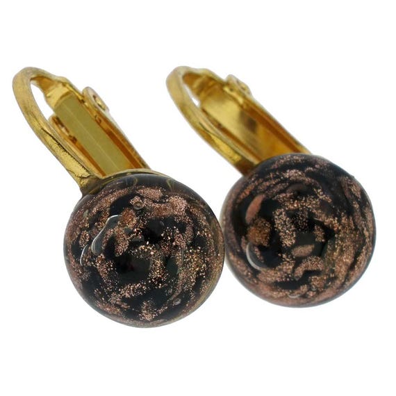 GlassOfVenice Orecchini A Clip Cabochon In Vetro Di Murano – Colore Blu Acqua, Rettangolari, Fatti A Mano - 2