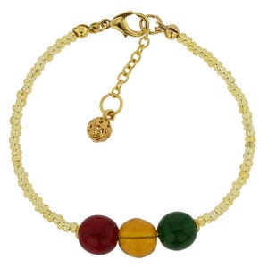 GlassOfVenice Murano Glass Golden Summer Children&#39;s Bracelet