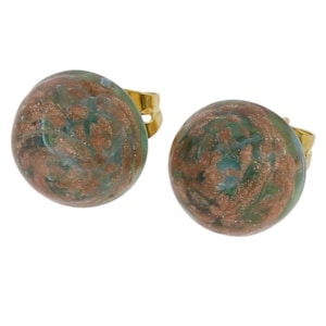 GlassOfVenice Murano Glass Starlight Small Stud Earrings - Aqua