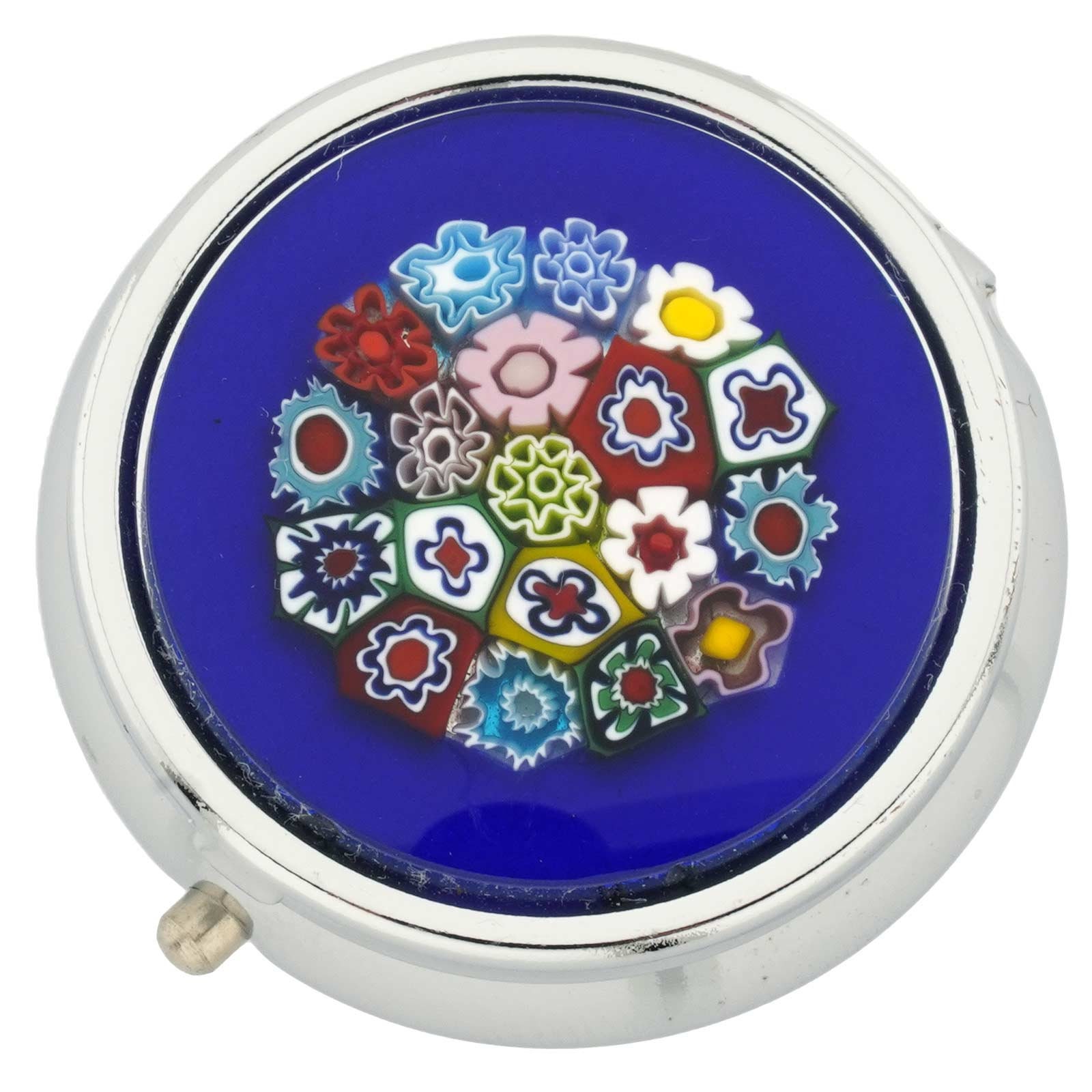 Murano Glass Small Millefiori Pill Box - Oval