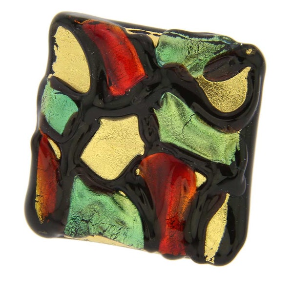 GlassOfVenice Gaudi Murano Modern Art Adjustable Ring