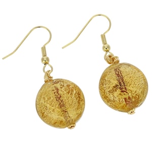 GlassOfVenice Murano Glass Ca D&#39;Oro Earrings - Yellow Gold