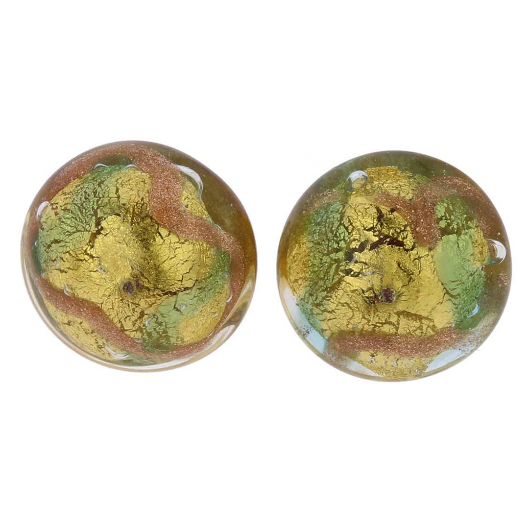 Murano Glass Jewelry Italian Multicolored Murano Glass Teardrop Earrings In 18kt Gold Over Murano Style Glass Earrings