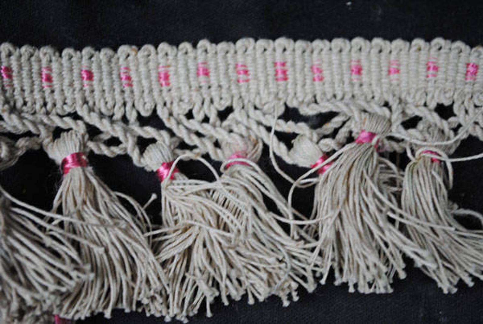 Vintage Tassel Passementerie Upholstery Fringed Trim 9 Yards Etsy New