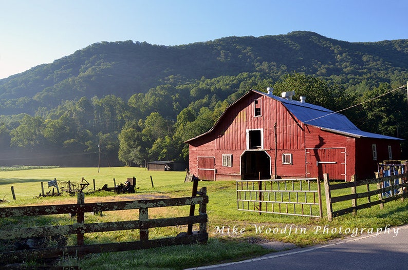 Vintage Red Barn DIGITAL Download Photo Photograph Rustic Etsy