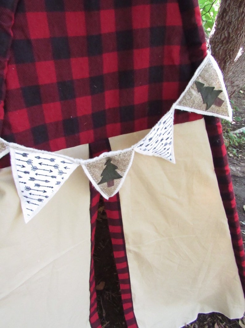 wild one birthday prop cabin camping decor Boys Buffalo Check Teepee tent for toddlers woodland nursery or baby shower decor