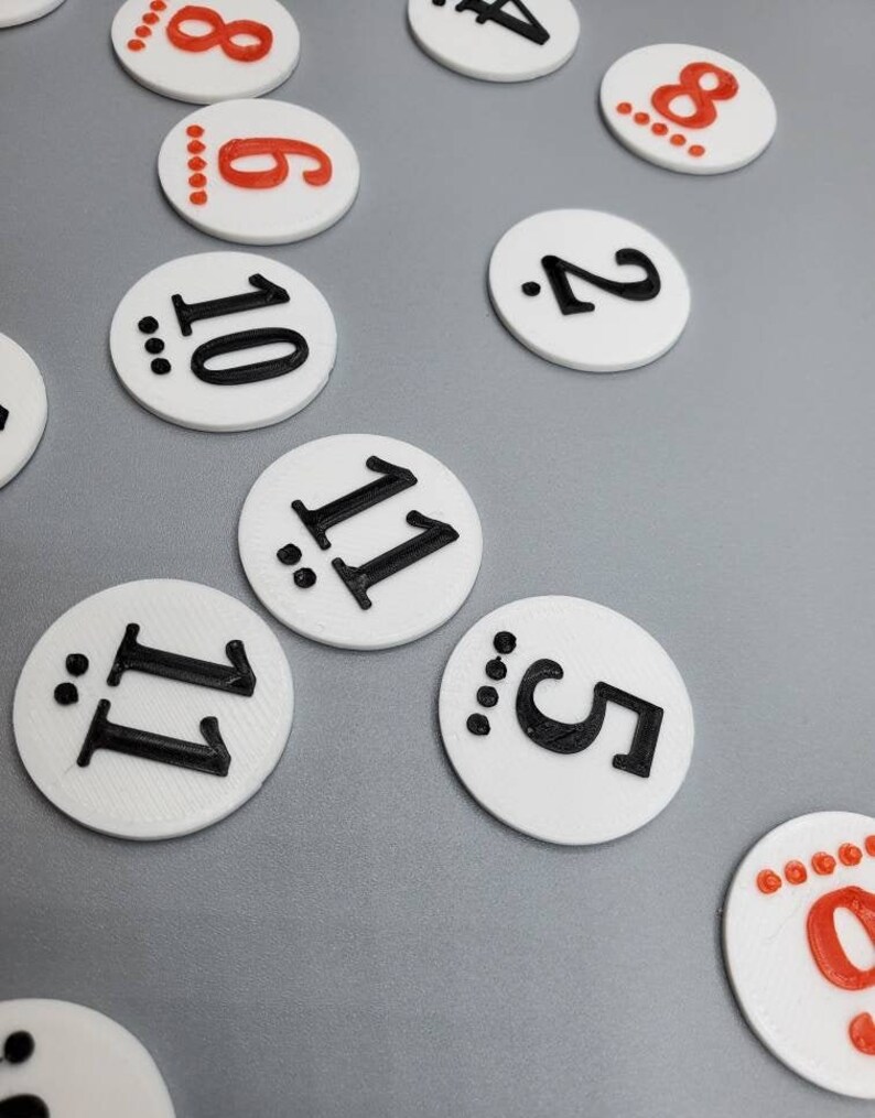 Catan number tokens chits | Etsy