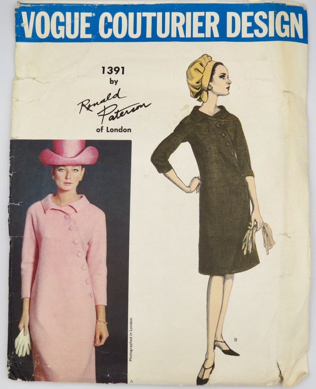 Vogue Couturier Design, Pattern 1391, Sizes 10 & 14, Ronald PATERSON of ...