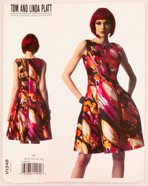 Vogue Designer Dress Pattern, Tom & Linda Platt V1348, Sizes 6-14 (factory  Folded) - Etsy