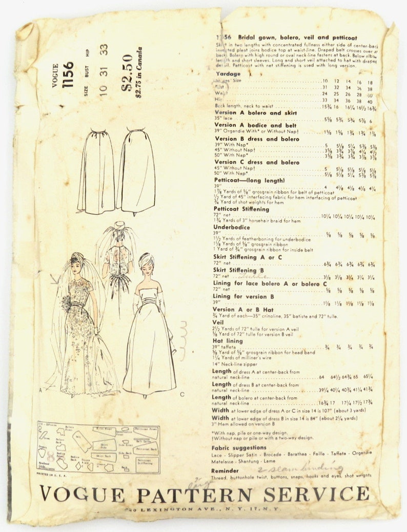 Vogue Couturier Design, Pattern 1156, CUT, Size 10, Ronald Paterson of ...