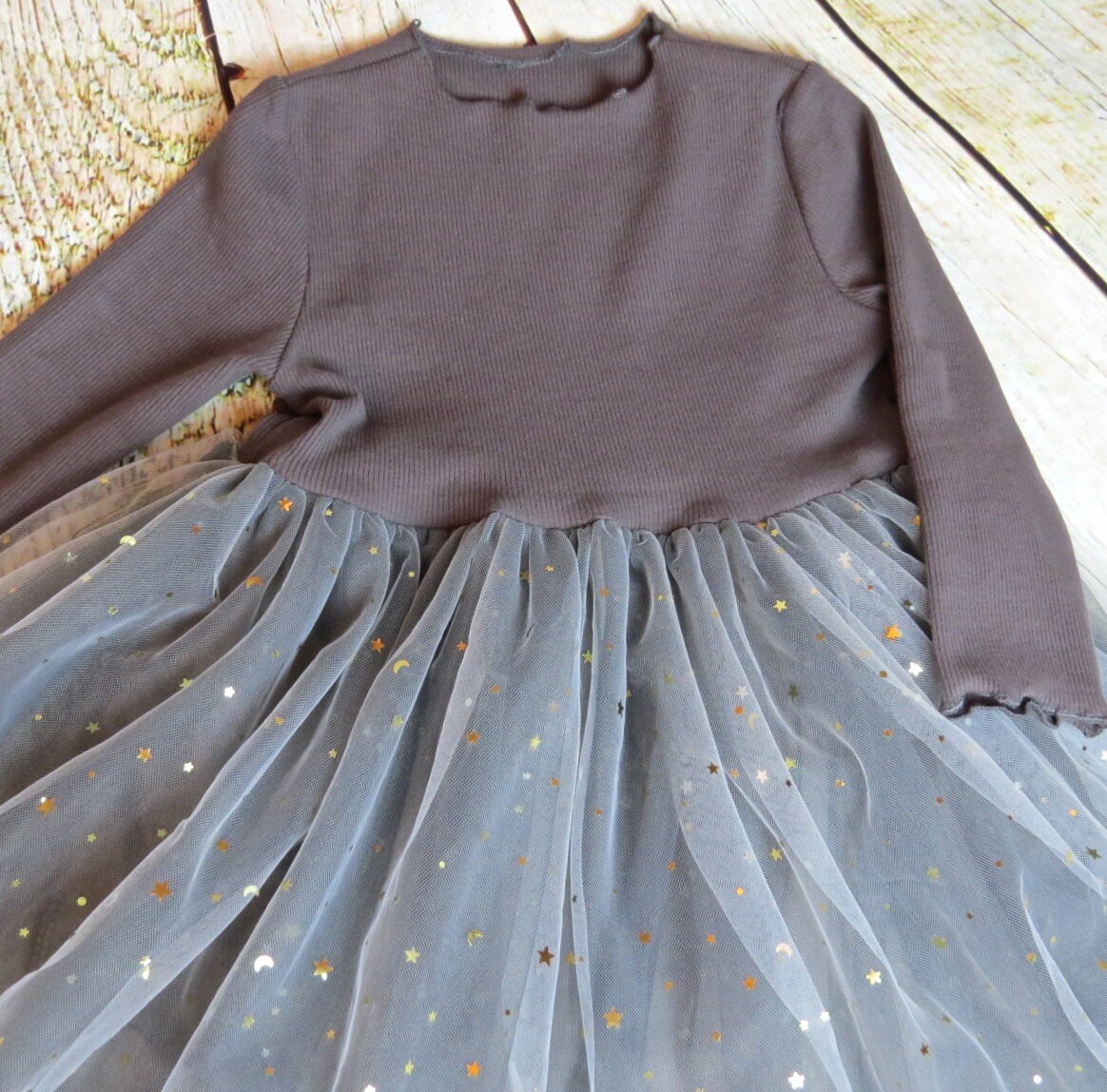 Soft Travel Dress Cotton Jersey & Tulle READY TO SHIP 2T - Etsy