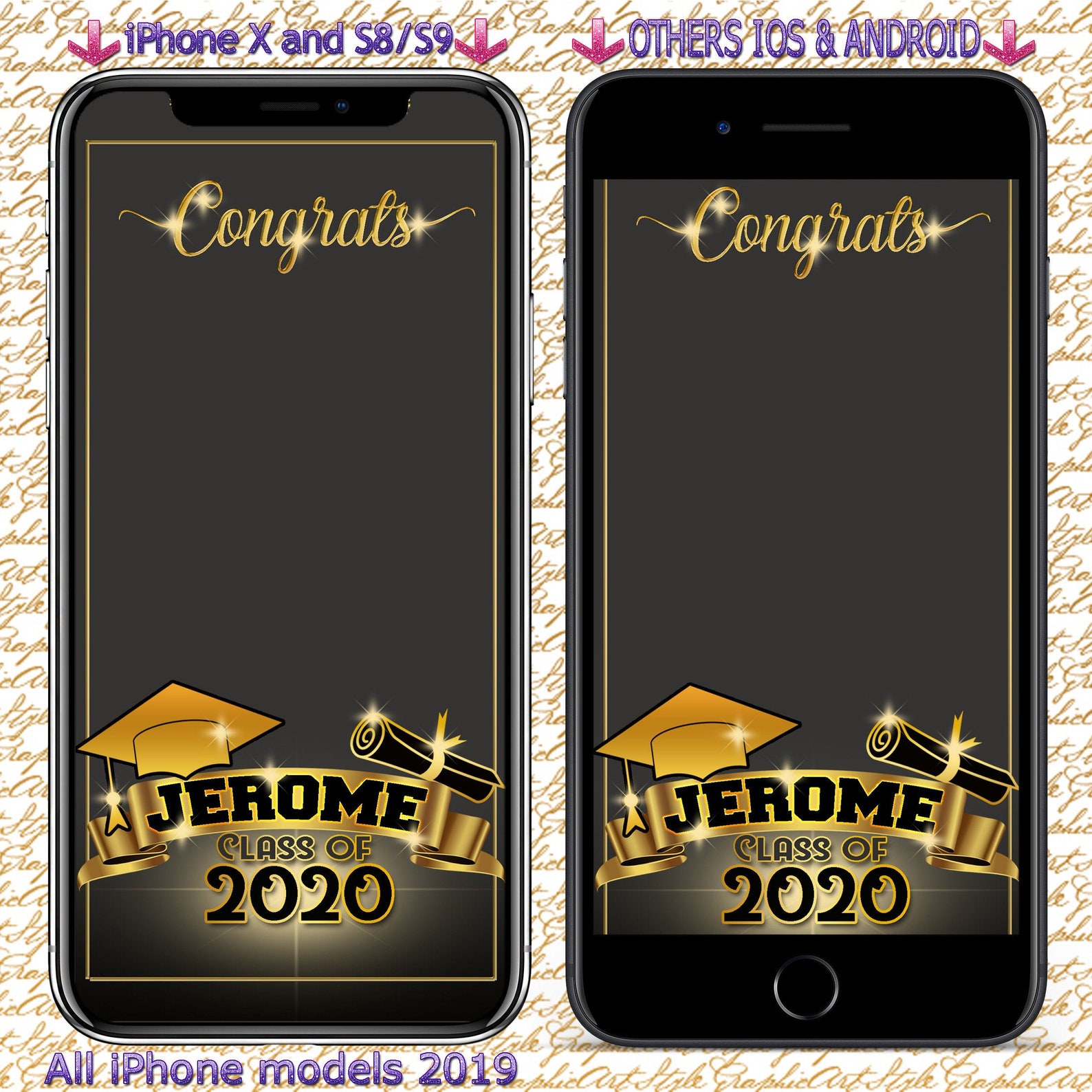 Graduation Snapchat Filter Graduation Geofilter Graduation Etsy