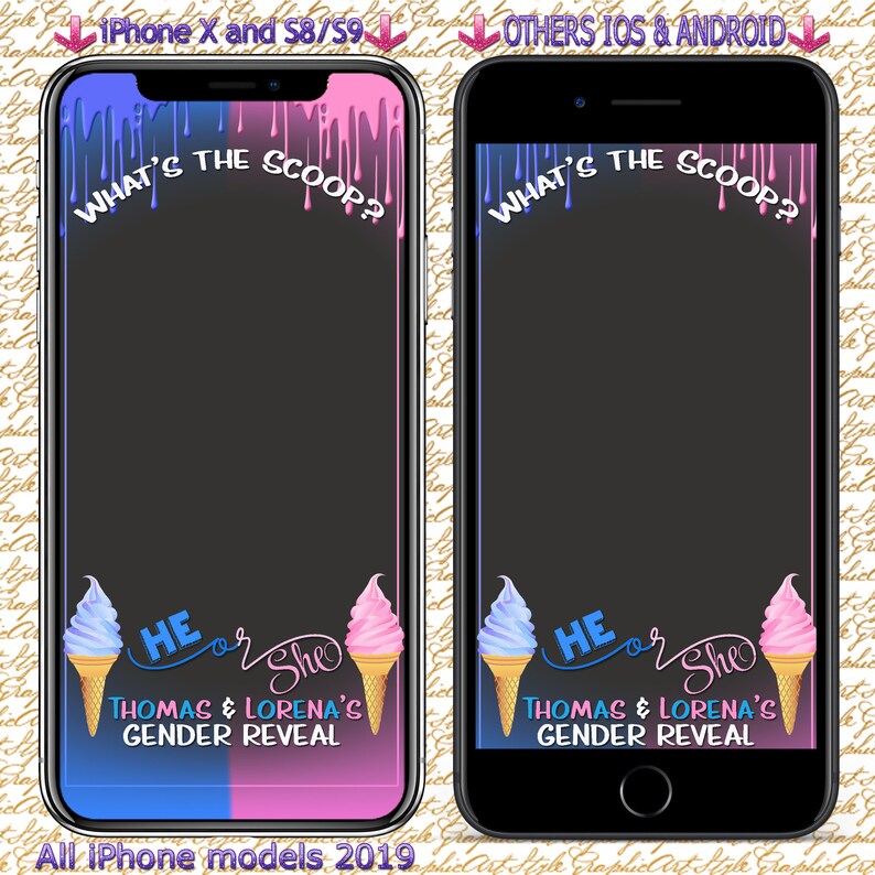 Gender Reveal Snapchat Filter Baby Shower Geofilter Gender Etsy
