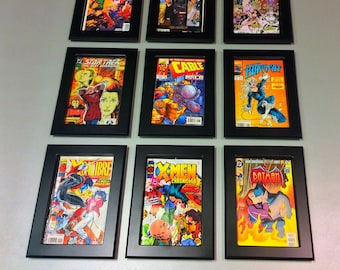 Comic Book Frames - Pack of Six Frames - Save buying in bulk - Display your Comics- Choose Black Marble or Marble colors.