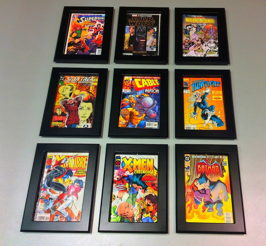 Comic Book Frames Pack of Six Frames Save Buying in Bulk Display Your