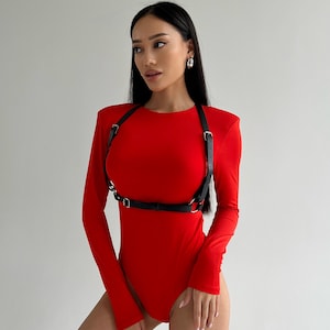 Klassischer Harness Gürtel mit Ringen,lässiger Harness,veganer Ledergürtel,Street Style Zubehör