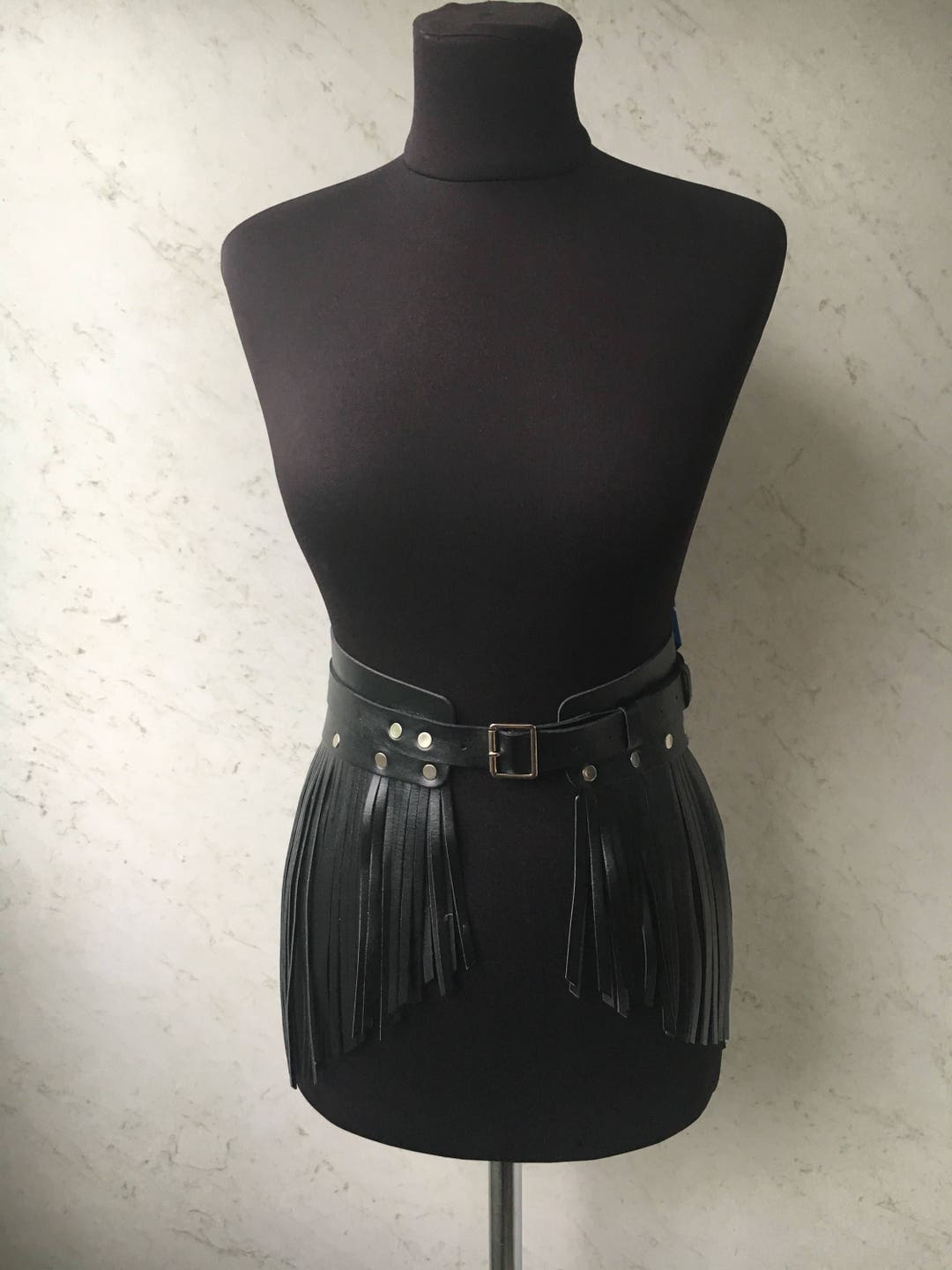Harness Skirtfringe Skirt Leather Skirt - Etsy