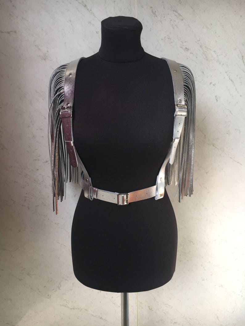 Fringe Shoulders leather Fringe Harness Harness Etsy