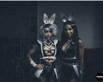 Oreilles de lapin, oreilles en cuir, oreilles de lapin