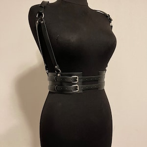 Corset harness,harness vegan leather belt ,vegan leather corset