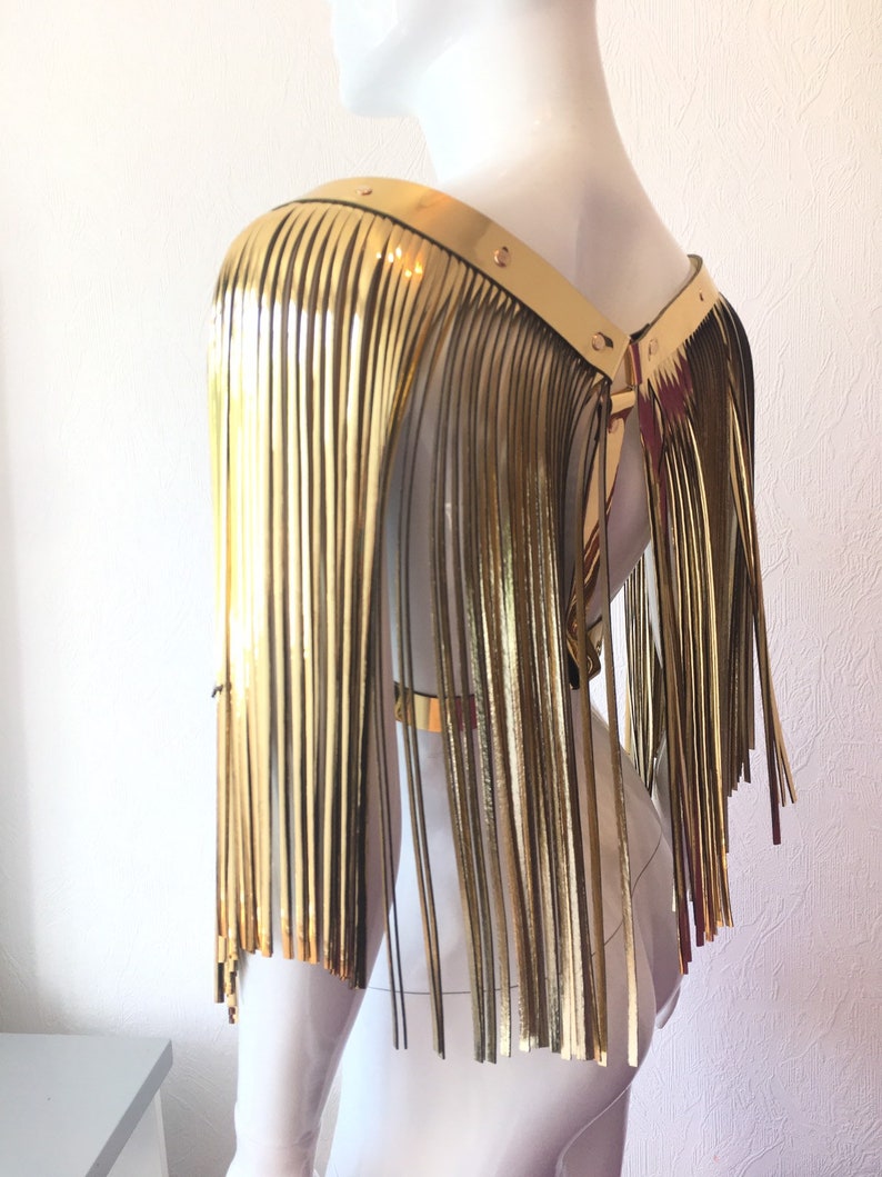 Fringe Shoulders leather Fringe Harness Harness Etsy