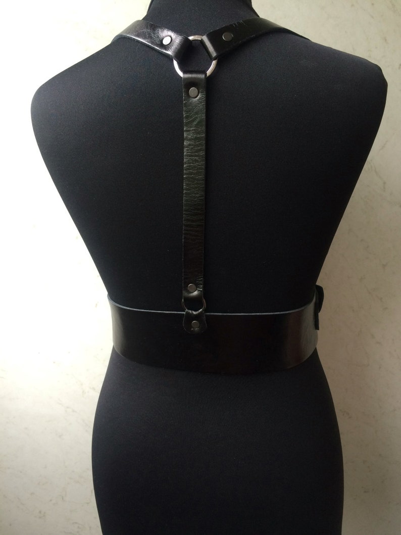 Harness Corset leather Body Harnessthe Wide Belt Under the Etsy