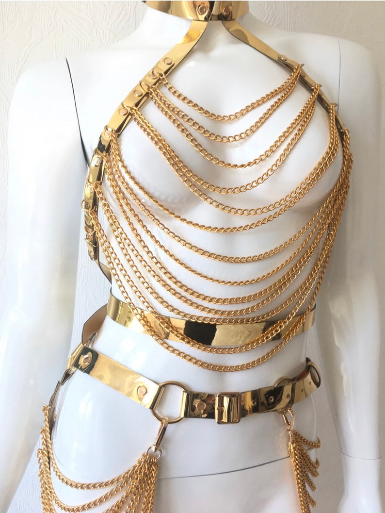 Harness With Chainsset With Chains Etsy
