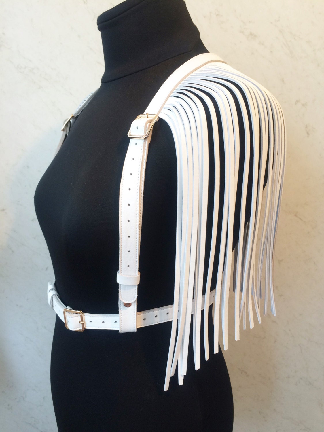 Fringe Shoulders leather Fringe Harness Harness Etsy