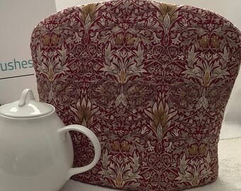 William Morris Tea Cozy: Snakehead Teapot Cover, Insulated Tea Caddy