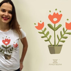 Flower-vase T-shirt