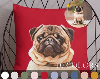 Custom Dog Pillow, Dog Photo Personalized Pillow, Dog Themed Gifts, Dog Lover Gift, Dog Mom Gift, Dog Loss, Dog Mom Pillow,  Dog Owner Gift