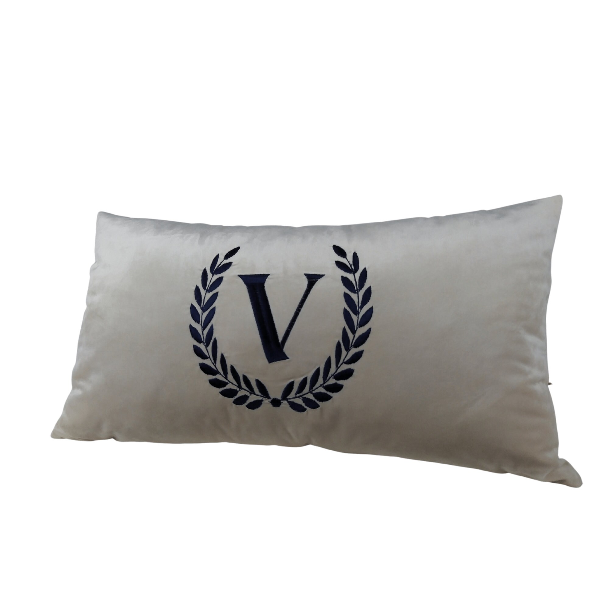 Lumbar pillowivory velvet monogrammed pillow covers ivory Etsy