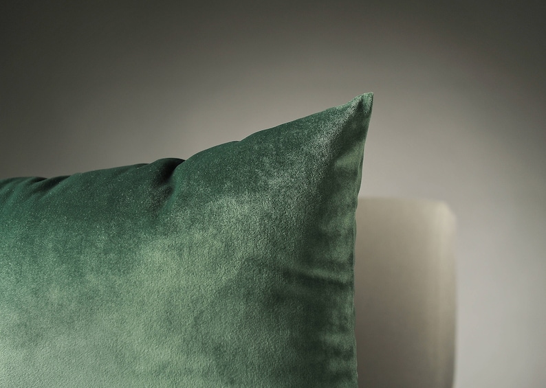 pillow lumbar pillow- green velvet pillow covers throw pillow cushion cover green cushion cover cushion pillow covers