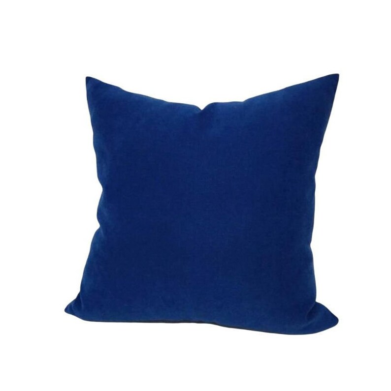 Royal Blue Velvet Pillow Covers Royal Blue Velvet Cushion Etsy UK
