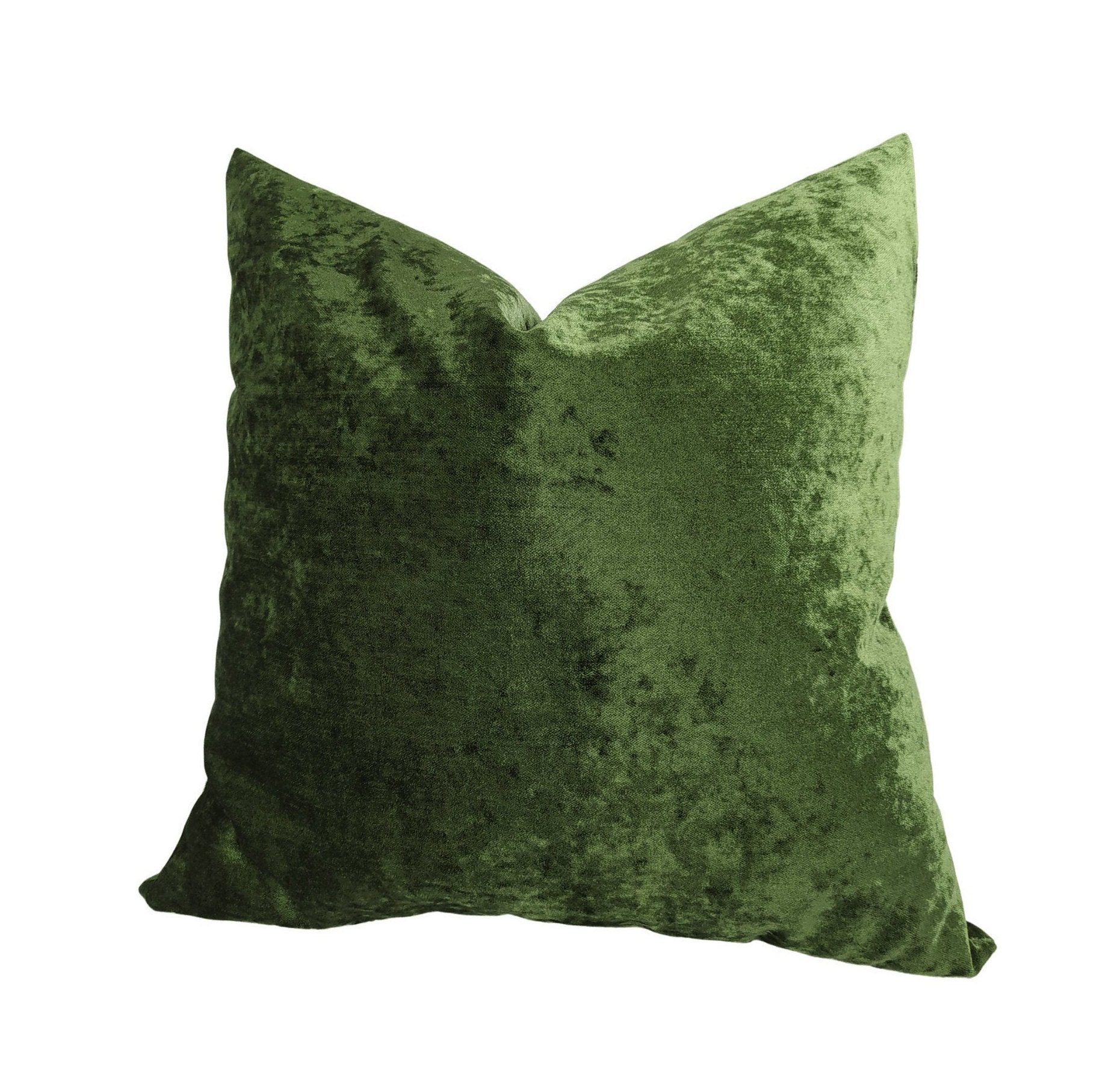 Throw pillowgreen chenille pillow cover green chenille Etsy