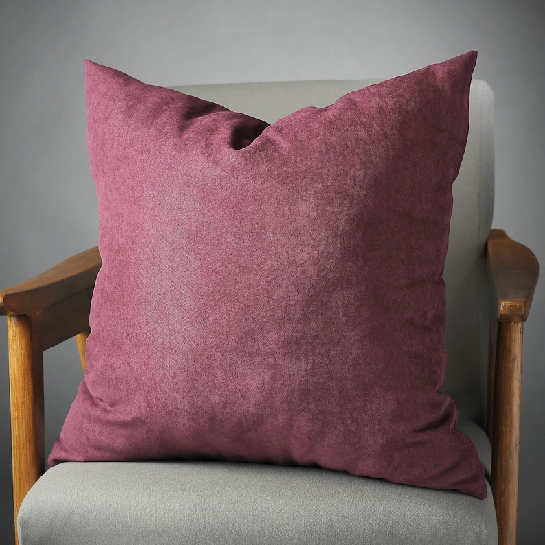 Plum velvet pillow covers in custom plum velvet cushion Etsy
