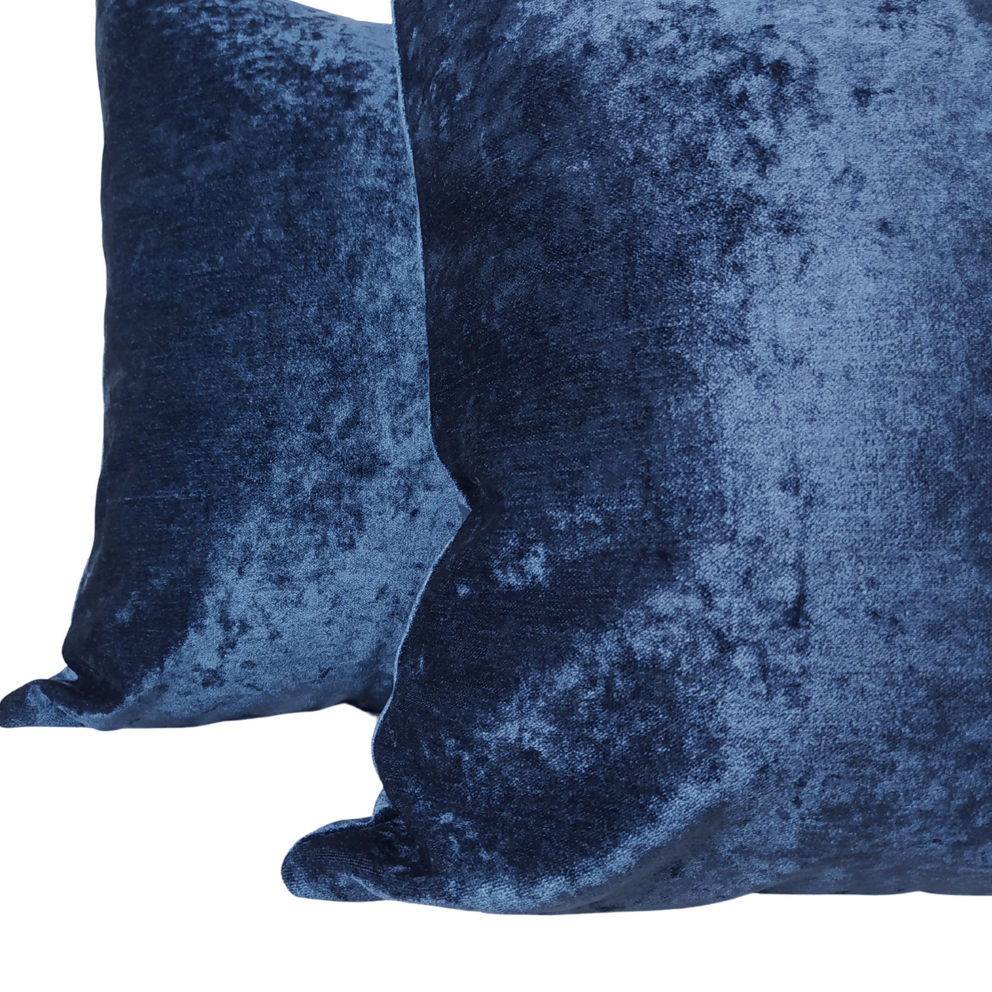 Throw Pillow Blue Chenille Pillow Covers Blue Chenille Etsy