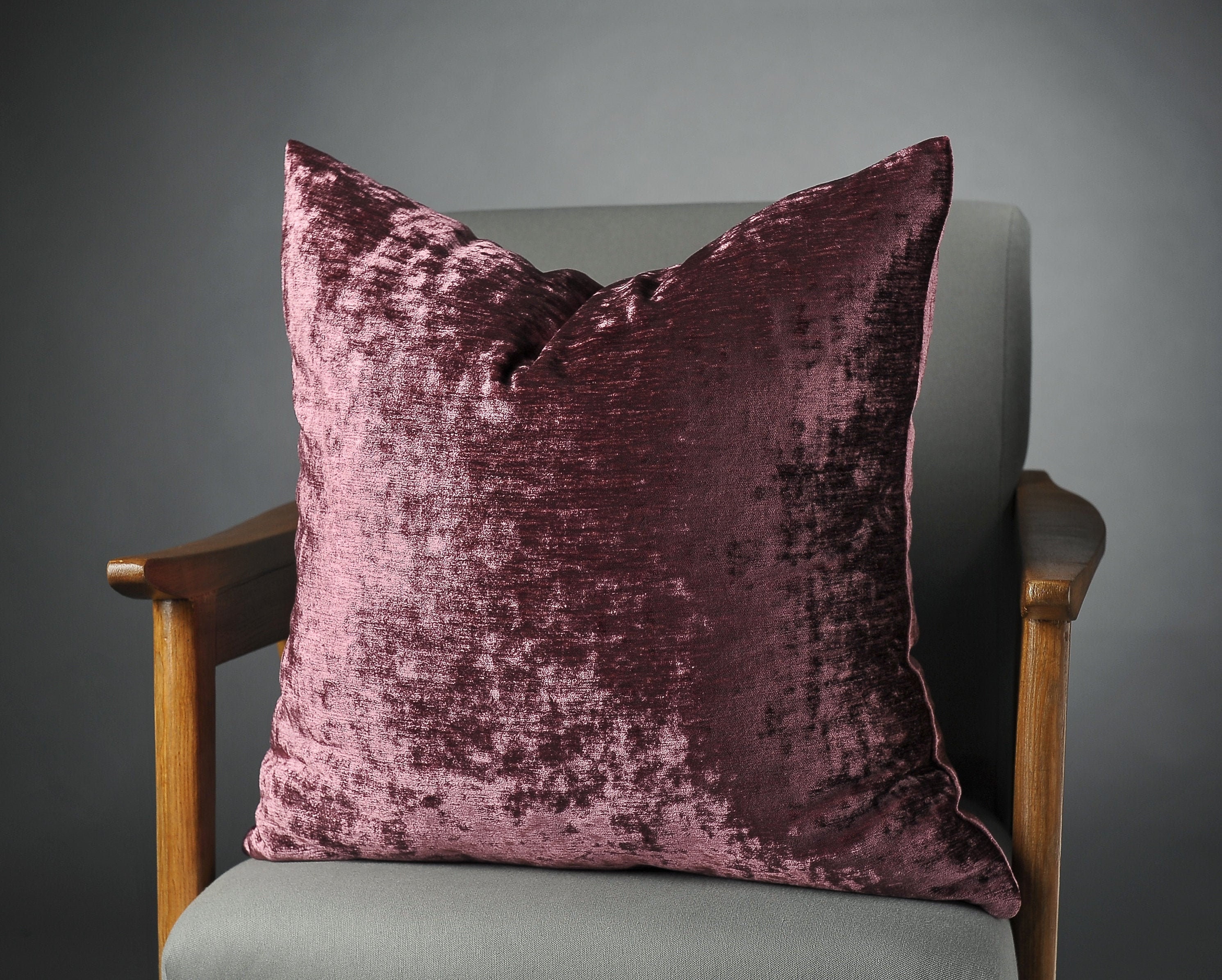 plum pillow covers