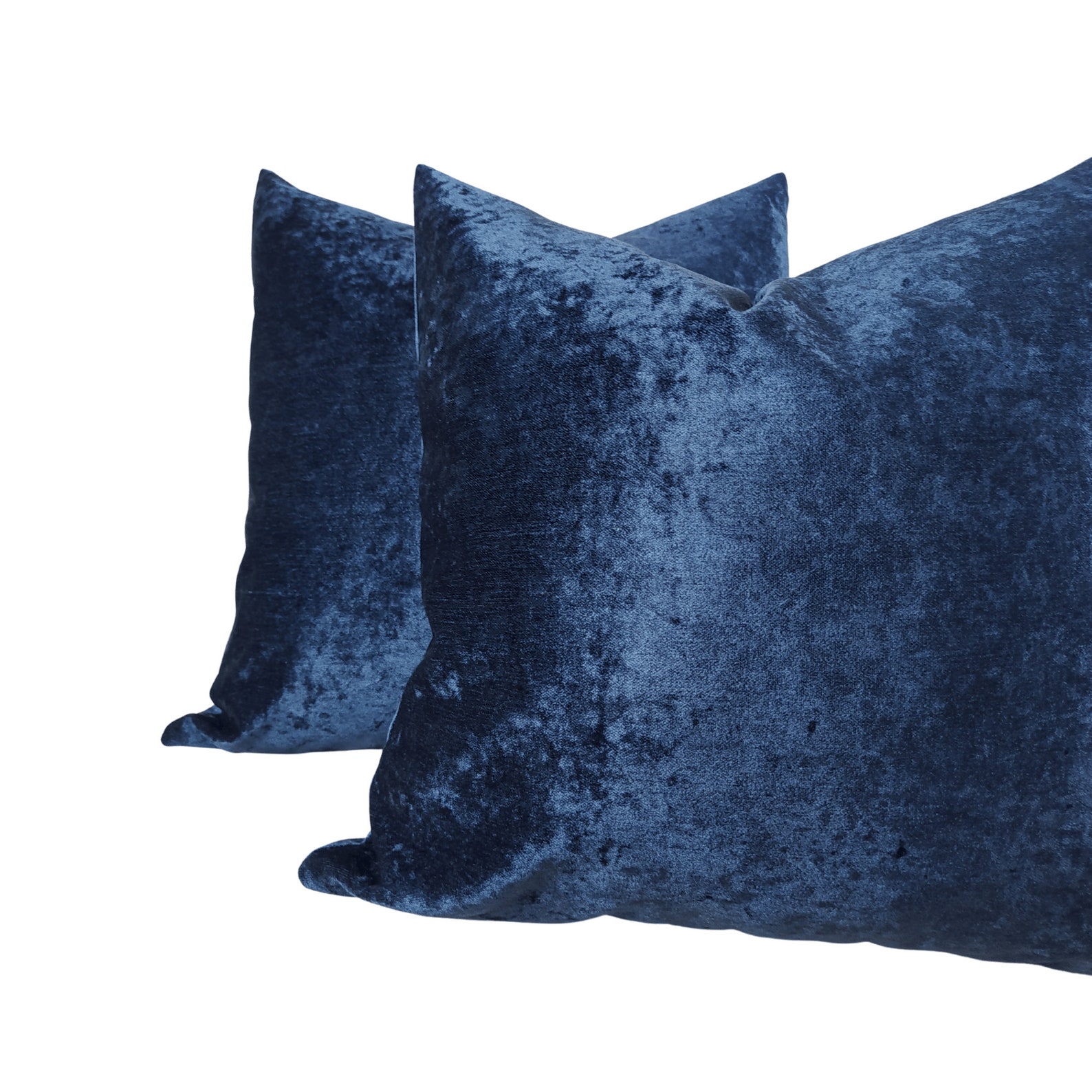 Throw Pillow Blue Chenille Pillow Covers Blue Chenille Etsy